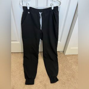Figs Men's Black Joggers with Gray Drawstring